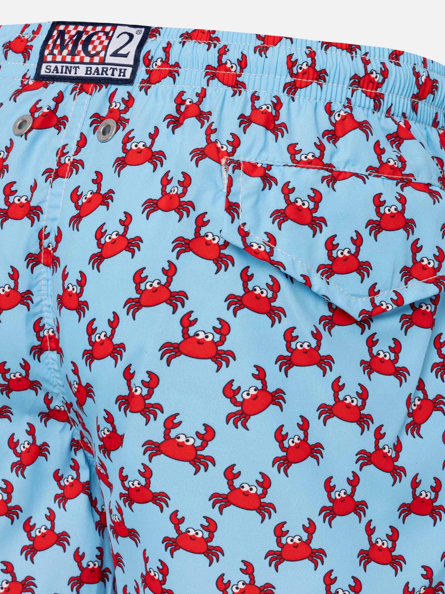 Jean Lighting lightweight fabric swim shorts with crab print - MC2 Saint Barth