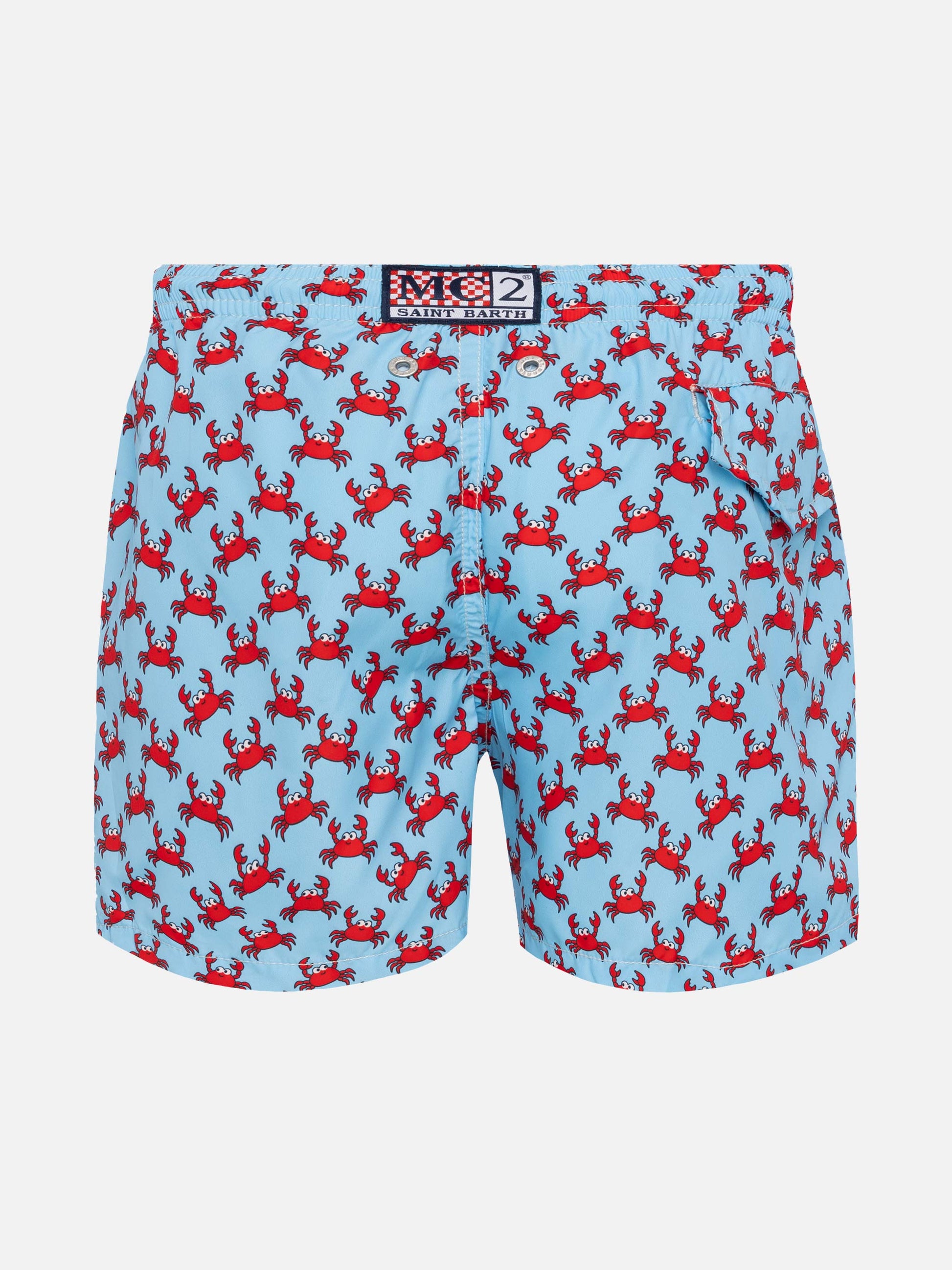 Jean Lighting lightweight fabric swim shorts with crab print - MC2 Saint Barth