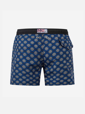 Boy lightweight fabric swimshorts with Inter print | INTER SPECIAL EDITION - MC2 Saint Barth
