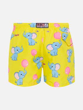 Jean Lighting lightweight fabric swim shorts with Big Babol elephant print | BIG BABOL SPECIAL EDITION - MC2 Saint Barth