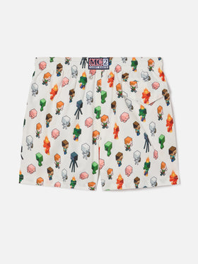 Badeshorts Jean Lighting mit Minecraft-Allover-Print | Special Edition 