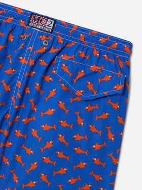 Short de bain garçon à imprimé requins 