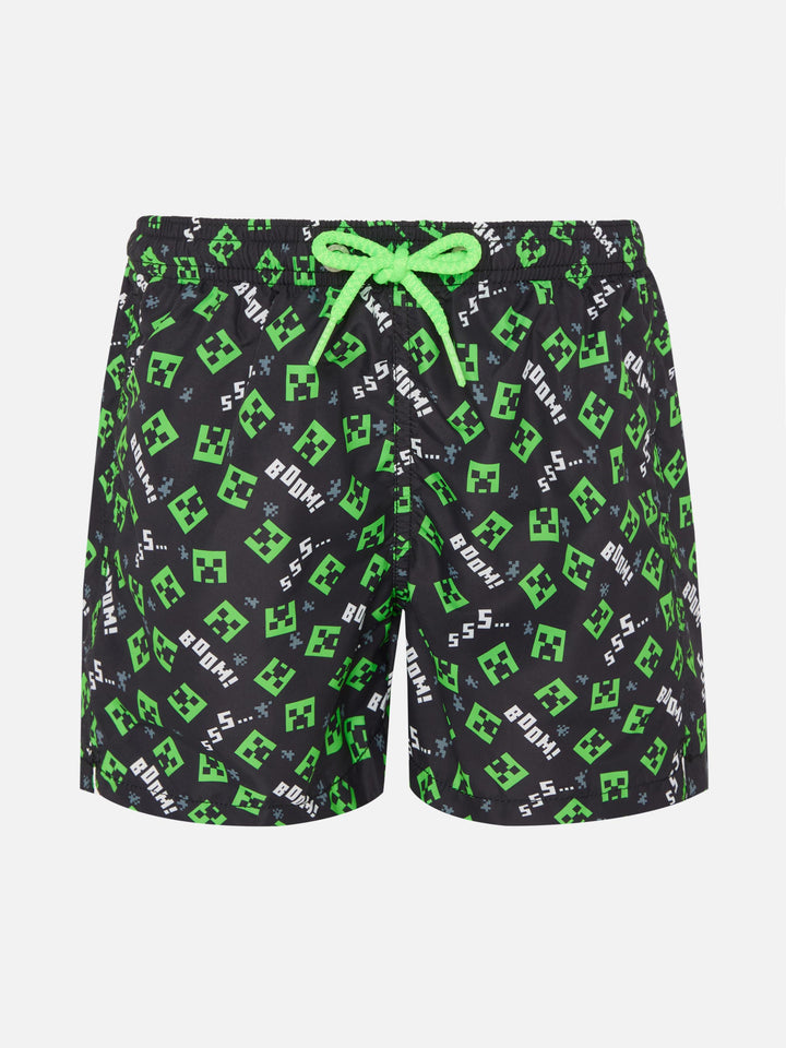 Jean Lighting lightweight fabric swim shorts with Minecraft print|MINECRAFT SPECIAL EDITION