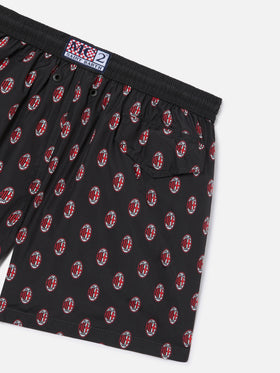 Short de bain en tissu léger Jean Lighting avec imprimé logo Milan|AC MILAN SPECIAL EDITION 