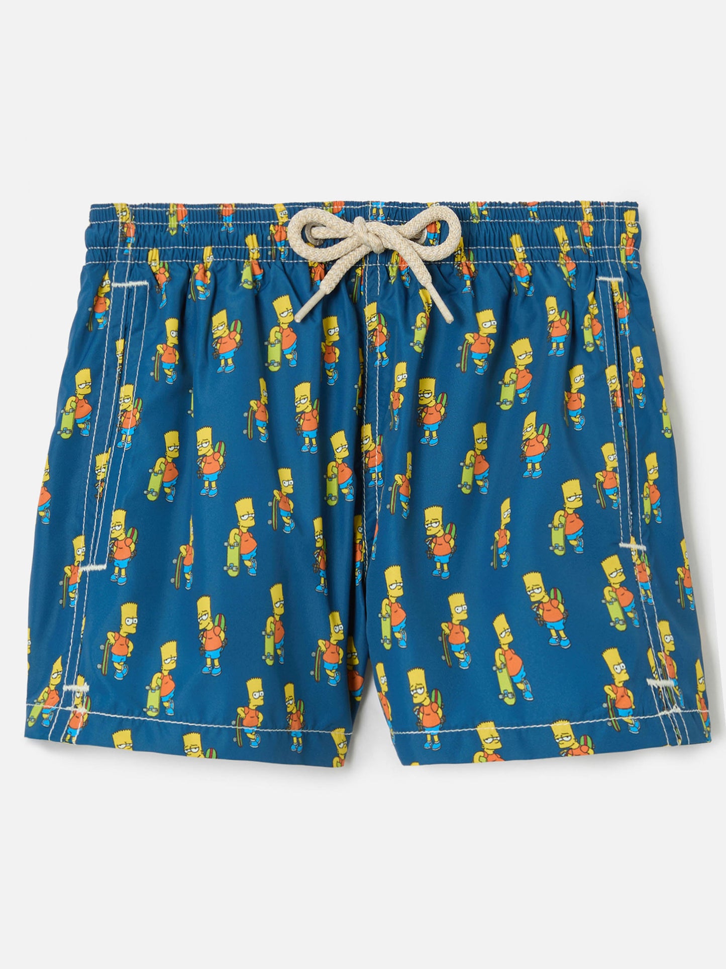 Short de bain garçon en tissu léger avec imprimé skater Bart | THE SIMPSONS SPECIAL EDITION 