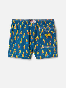 Boy light fabric swim shorts with skater Bart print | THE SIMPSONS SPECIAL EDITION