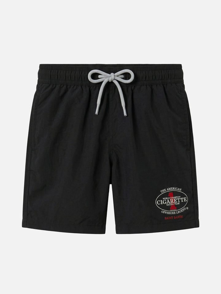 Jean swim shorts with Cigarette print | Special Edition