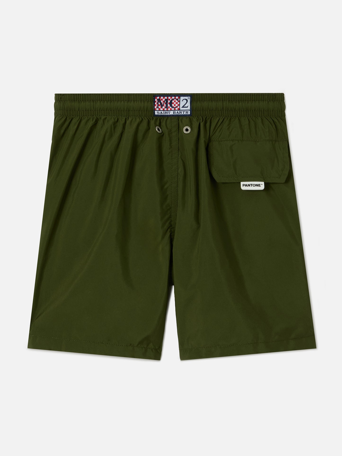 Jean Lighting Pantone swim shorts solid Military Green