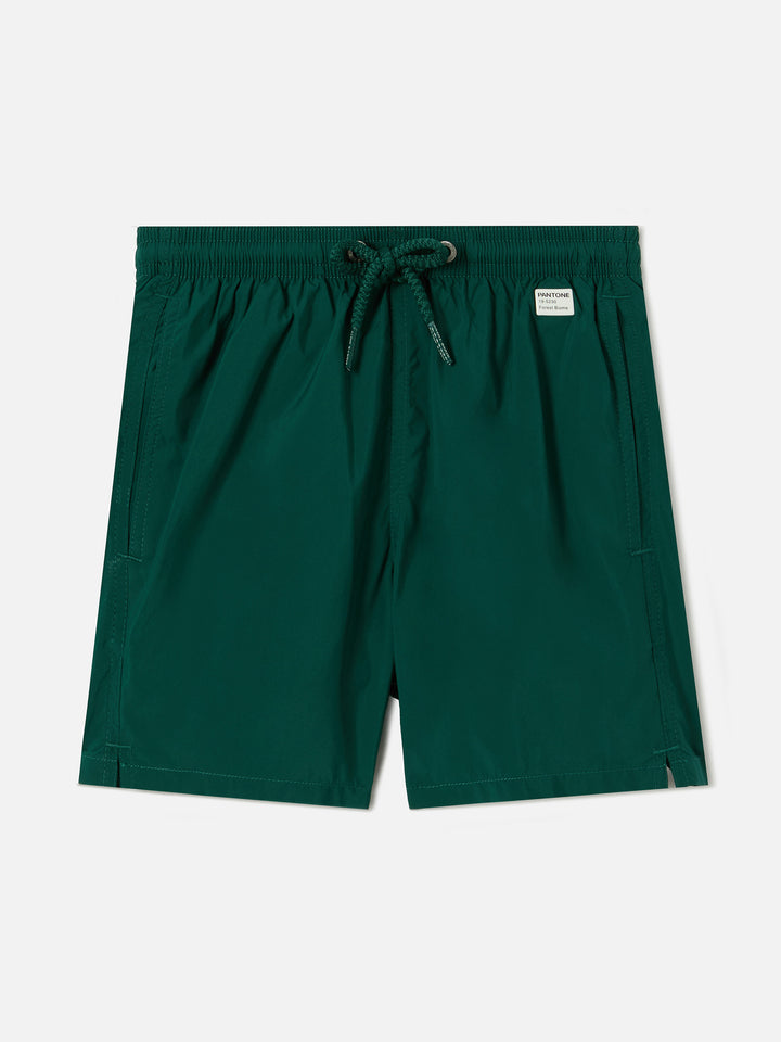 Jean Lighting Pantone swim shorts solid British Green