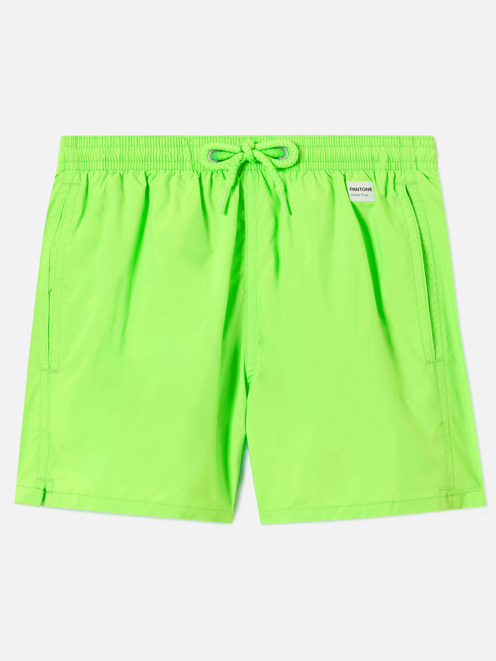 Jean Lighting Pantone swim shorts solid Fluo Green