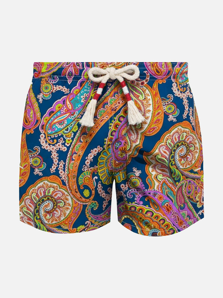 Jean Lighting 70 lightweight swim shorts with paisley print