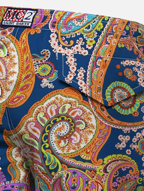 Costume mare Jean Lighting 70 in tessuto leggero con stampa paisley