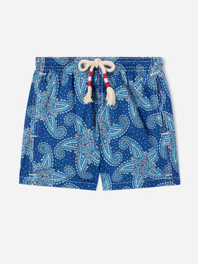 Costume da bagno da bambino con stampa paisley