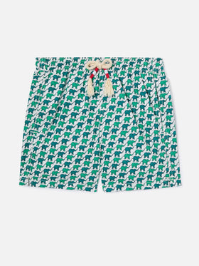 Costume da bagno da bambino con stampa elefante