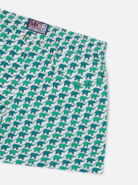 Costume da bagno da bambino con stampa elefante