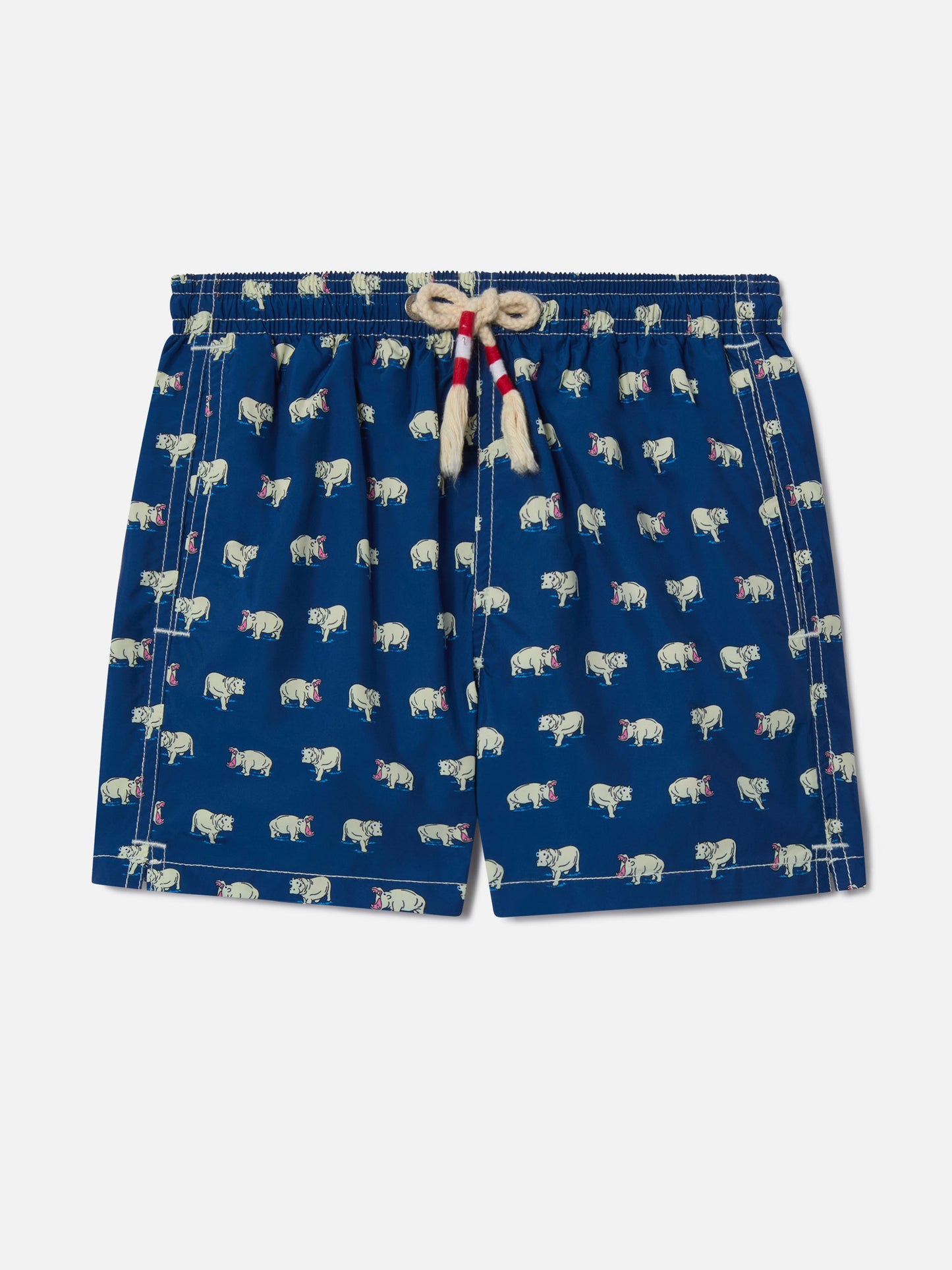 Short de bain léger Jean Lighting 70 avec imprimé hippopotame 