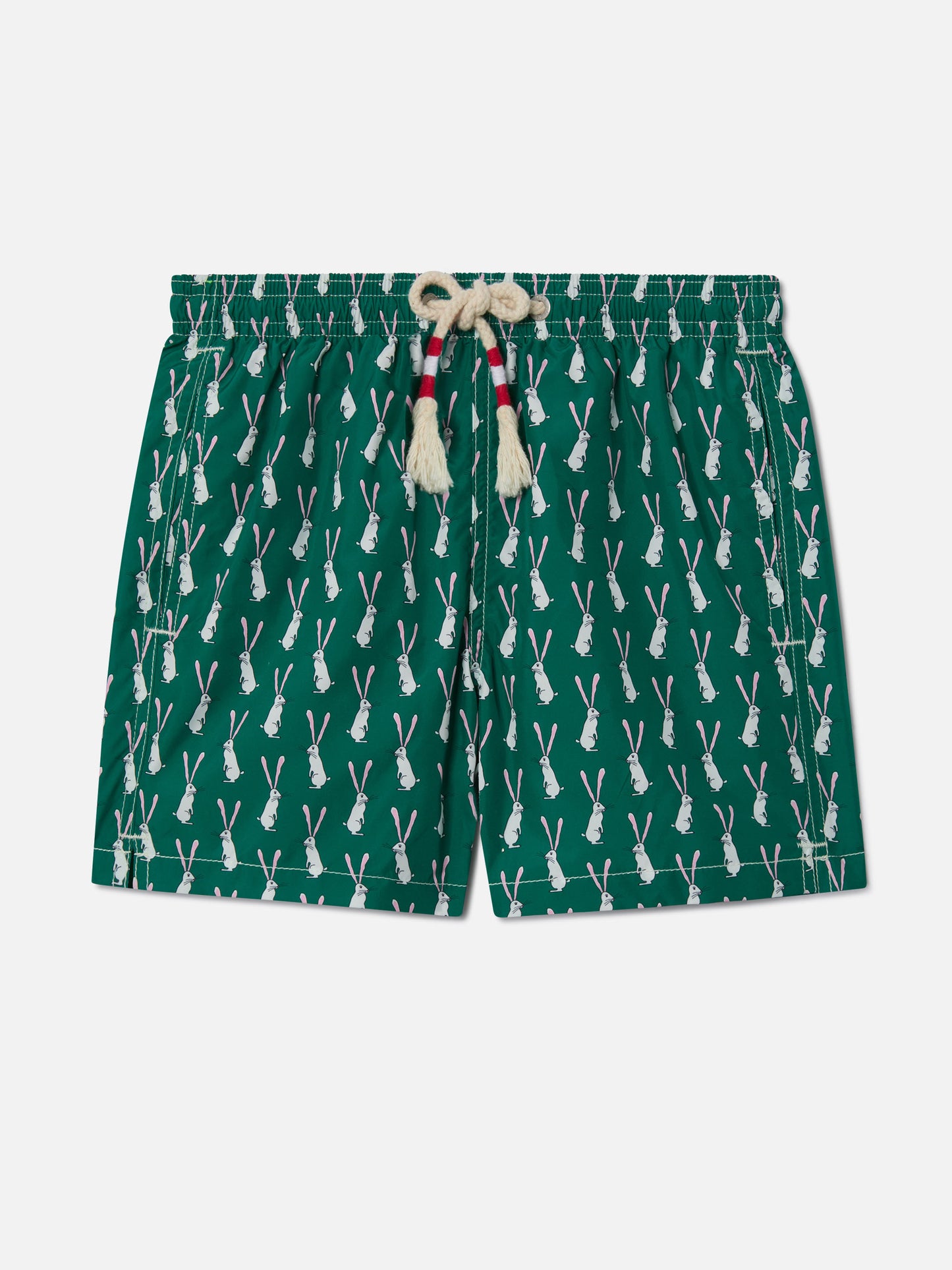 Short de bain garçon en tissu léger Jean Lighting 70 avec imprimé lapin 