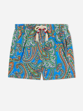 Short de bain garçon à imprimé cachemire 