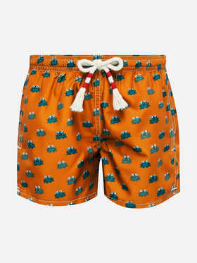 Jean Lighting 70 lightweight swim shorts with frogs print