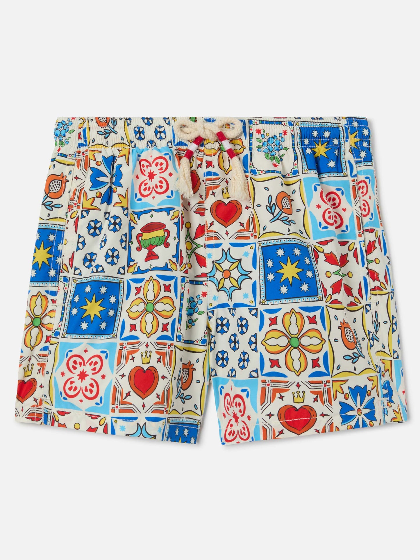 Jean Lighting 70 swim shorts with Maiolica all-over print