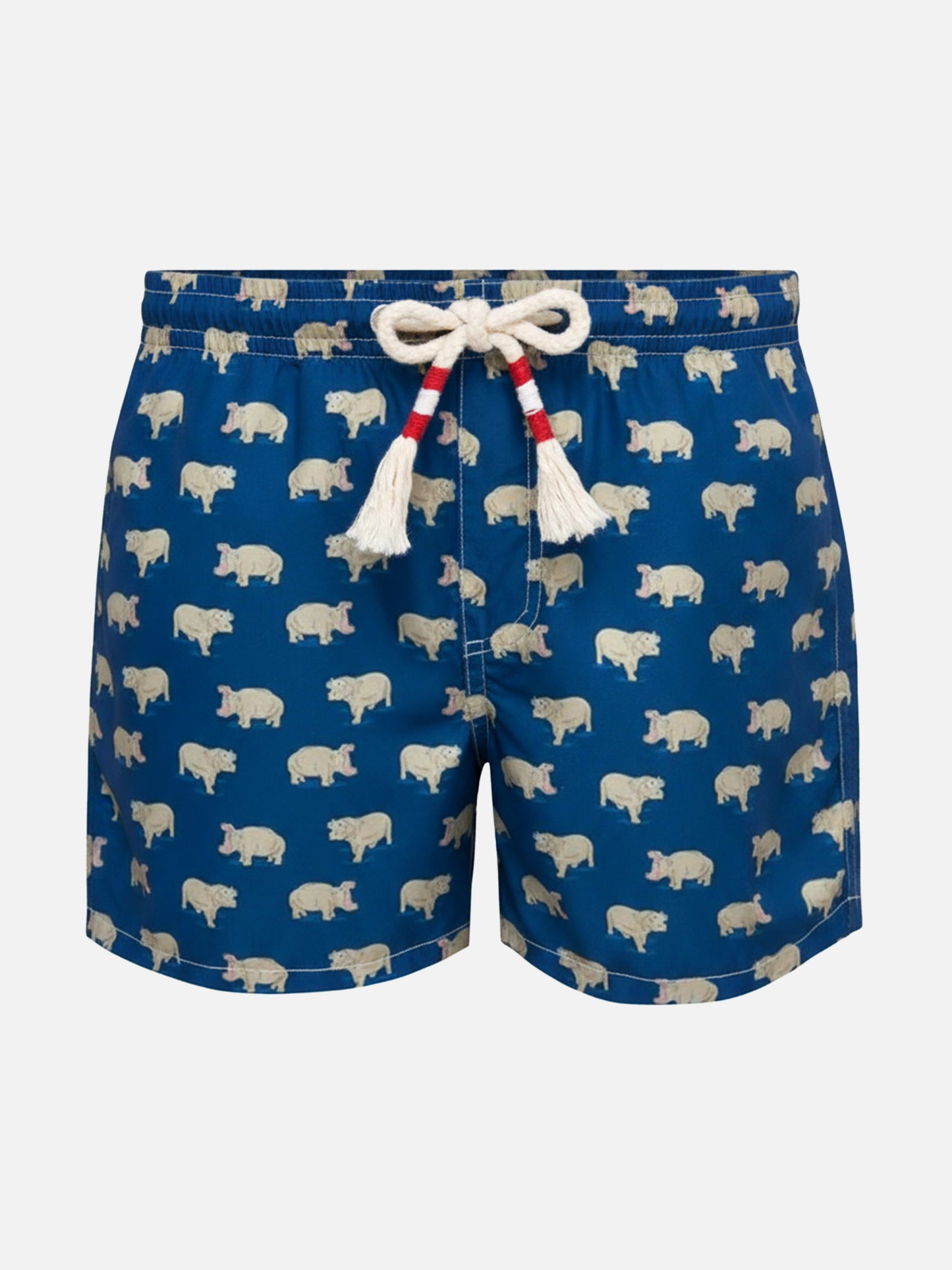 Jean Lighting 70 lightweight swim shorts with hippo print