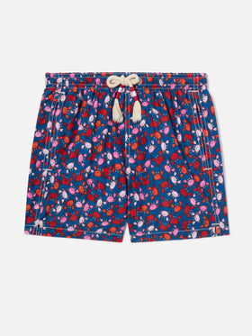 Bañador short para niño con estampado de cangrejos 