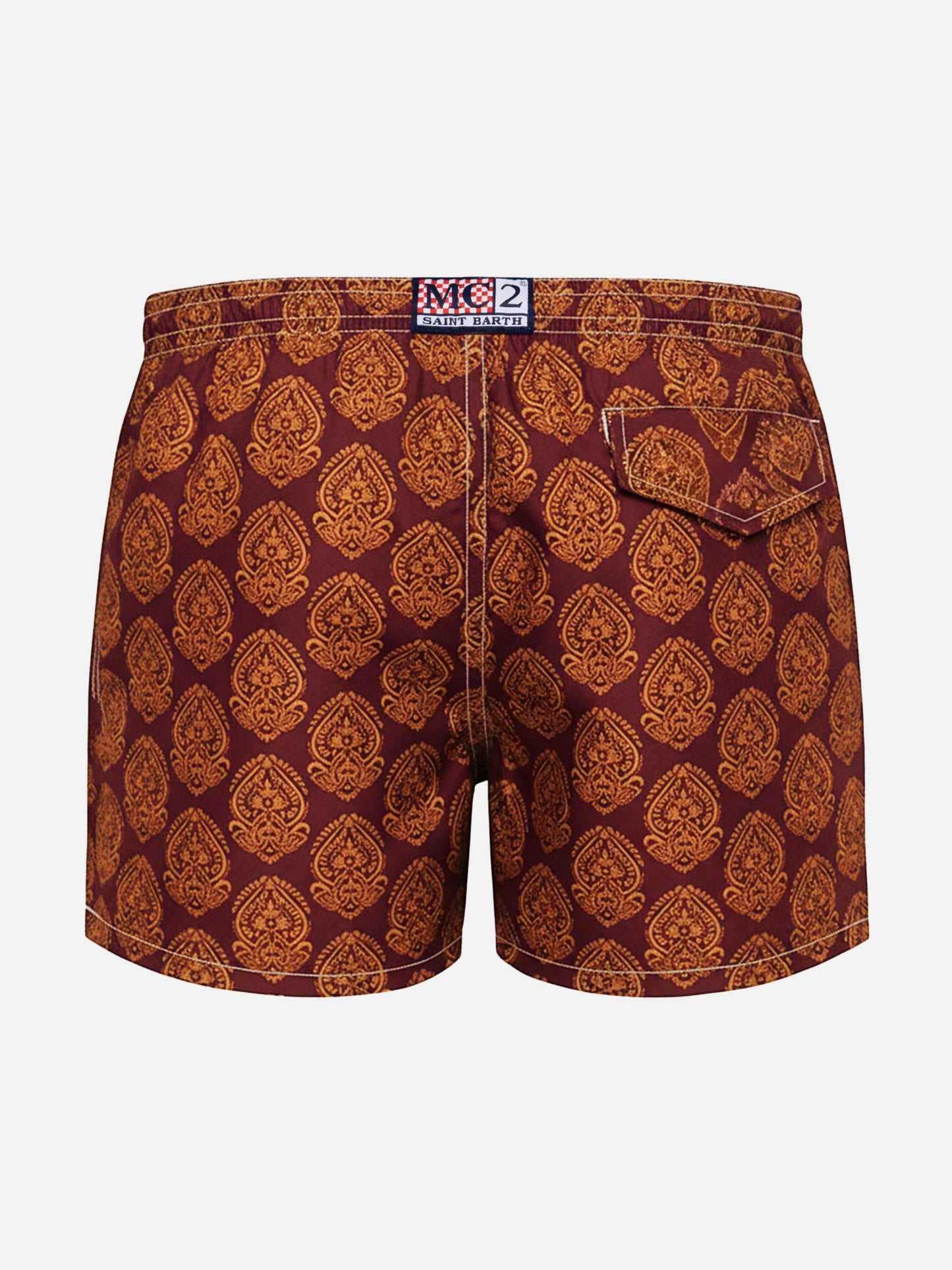 Jean Lighting 70 lightweight swim shorts with indian print