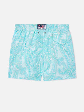 Leichte Badeshorts aus Stoff für Jungen Jean Lighting 70 mit Paisley-Print 