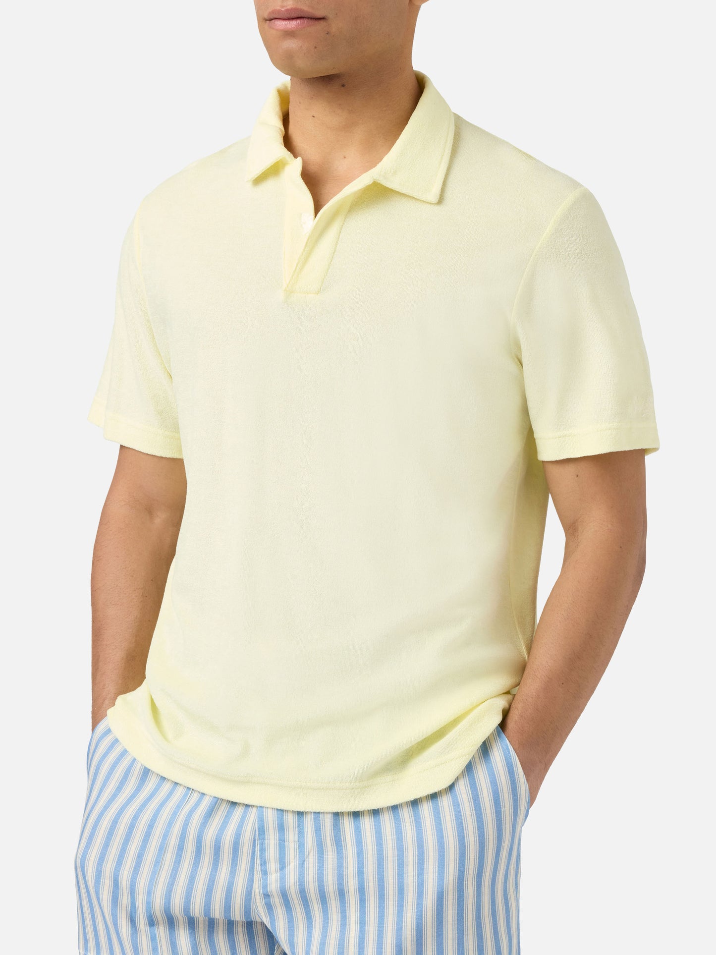 Butter Jeremy polo in terry-effect cotton