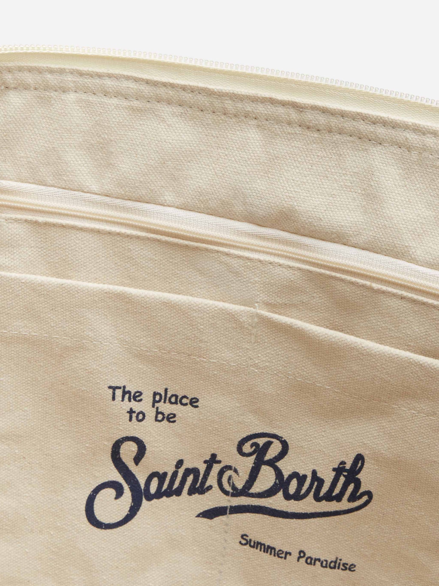 Travel duffel canvas bag Jetleg with striped print - MC2 Saint Barth