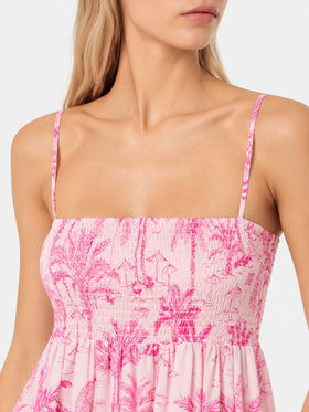 Kleid Jemma aus Baumwolle mit Smokstickerei 