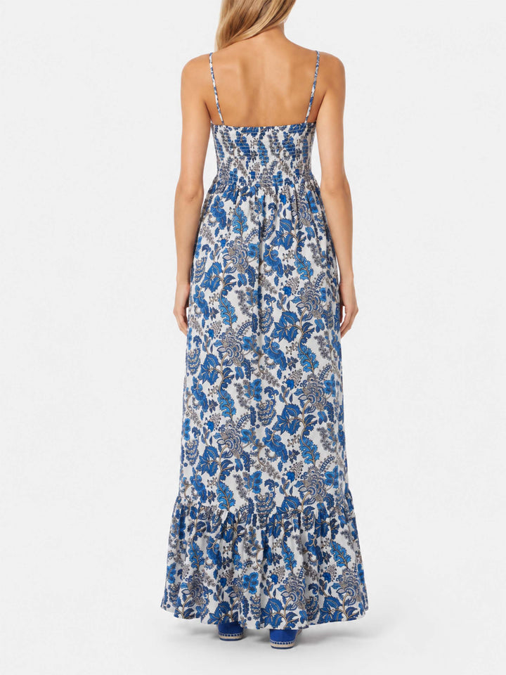 Damen-Kleid aus Baumwolle Jemma mit Smokstickerei 