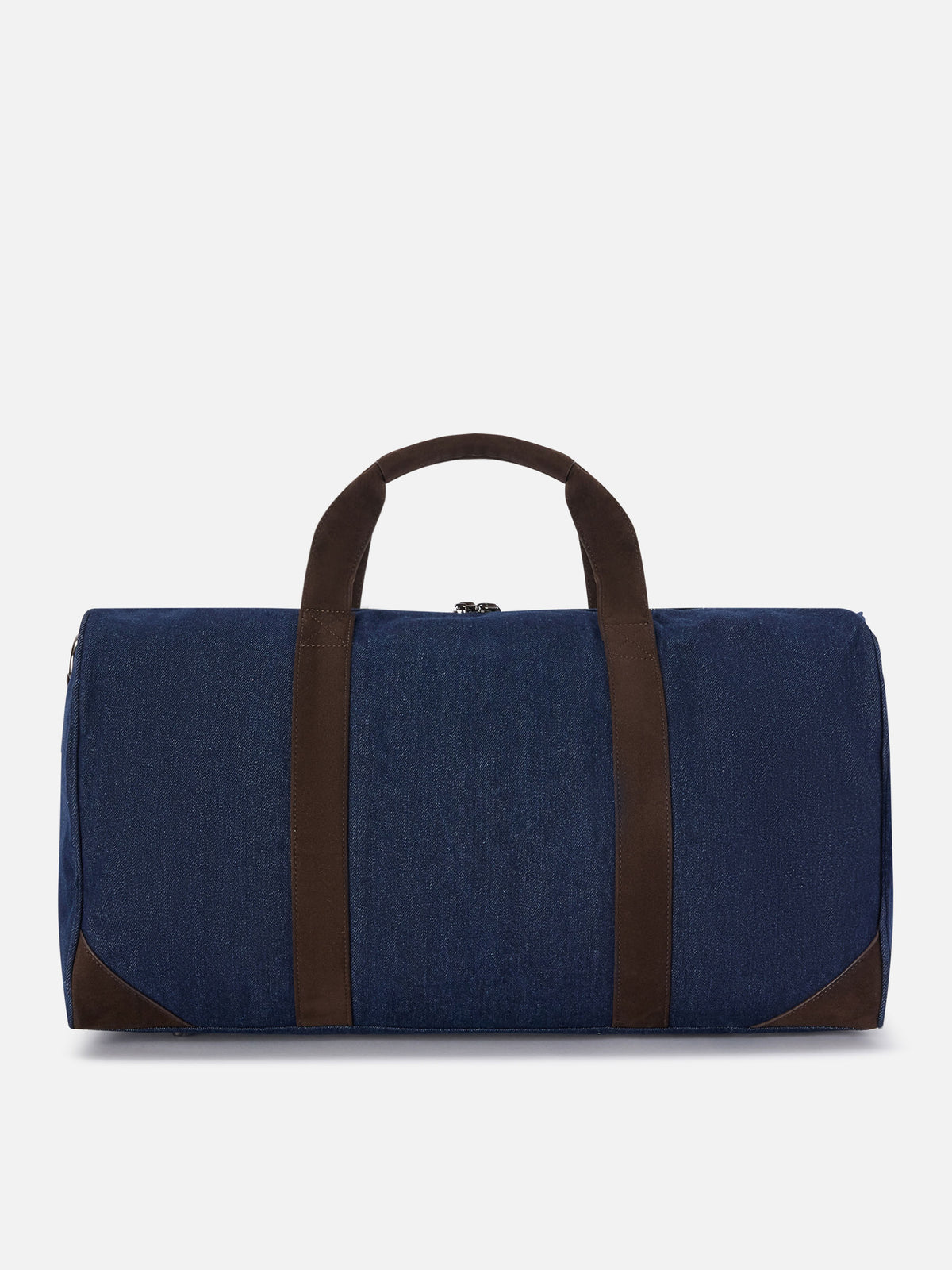 Blue Jetleg denim duffle bag with logo embroidery