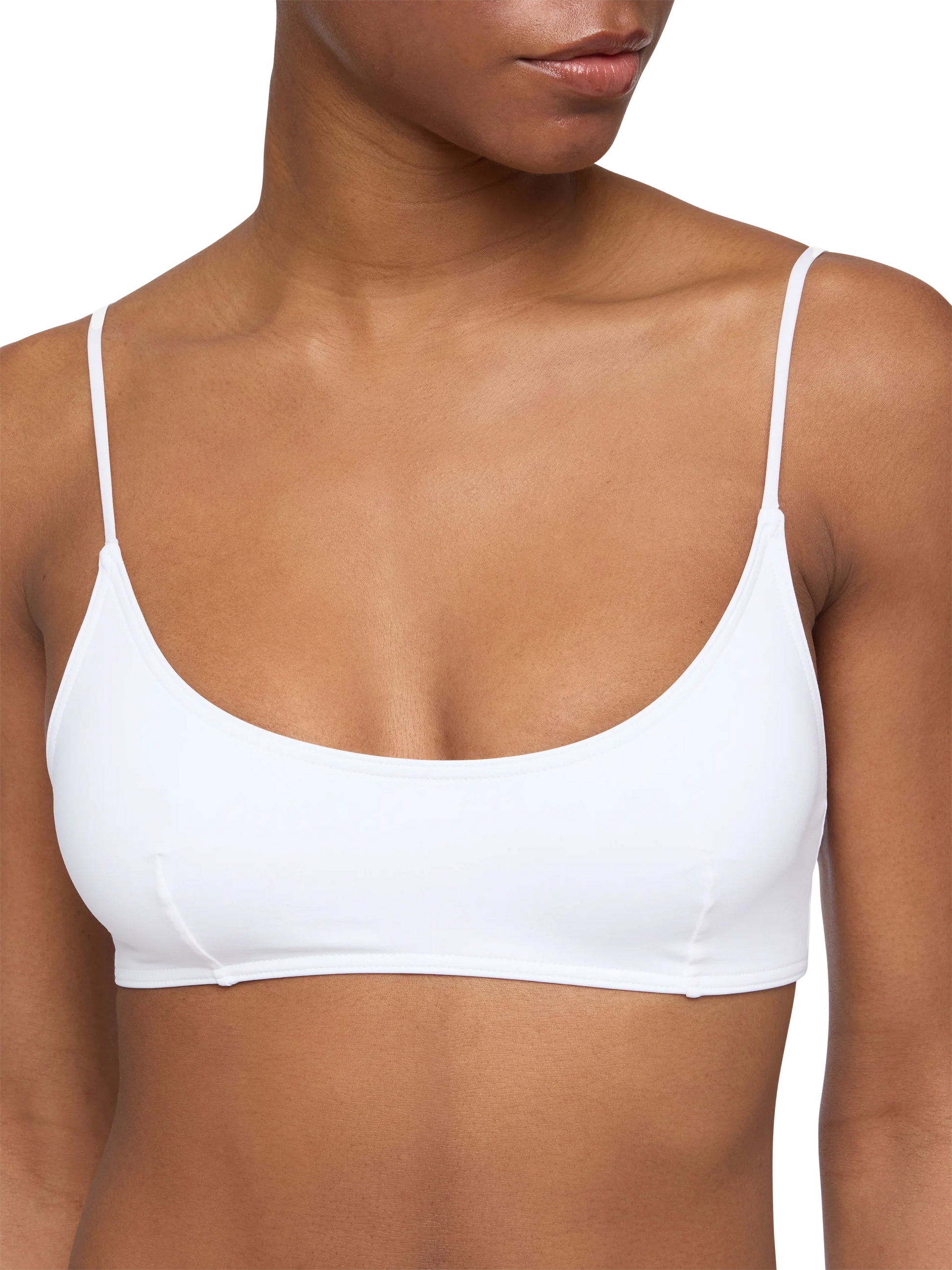 Judy Lido white bikini with bralette top and classic briefs - MC2 Saint Barth