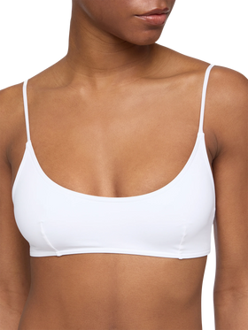 Judy Lido white bikini with bralette top and classic briefs - MC2 Saint Barth