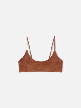 Top de bikini bralette Brown Judy de rizo 