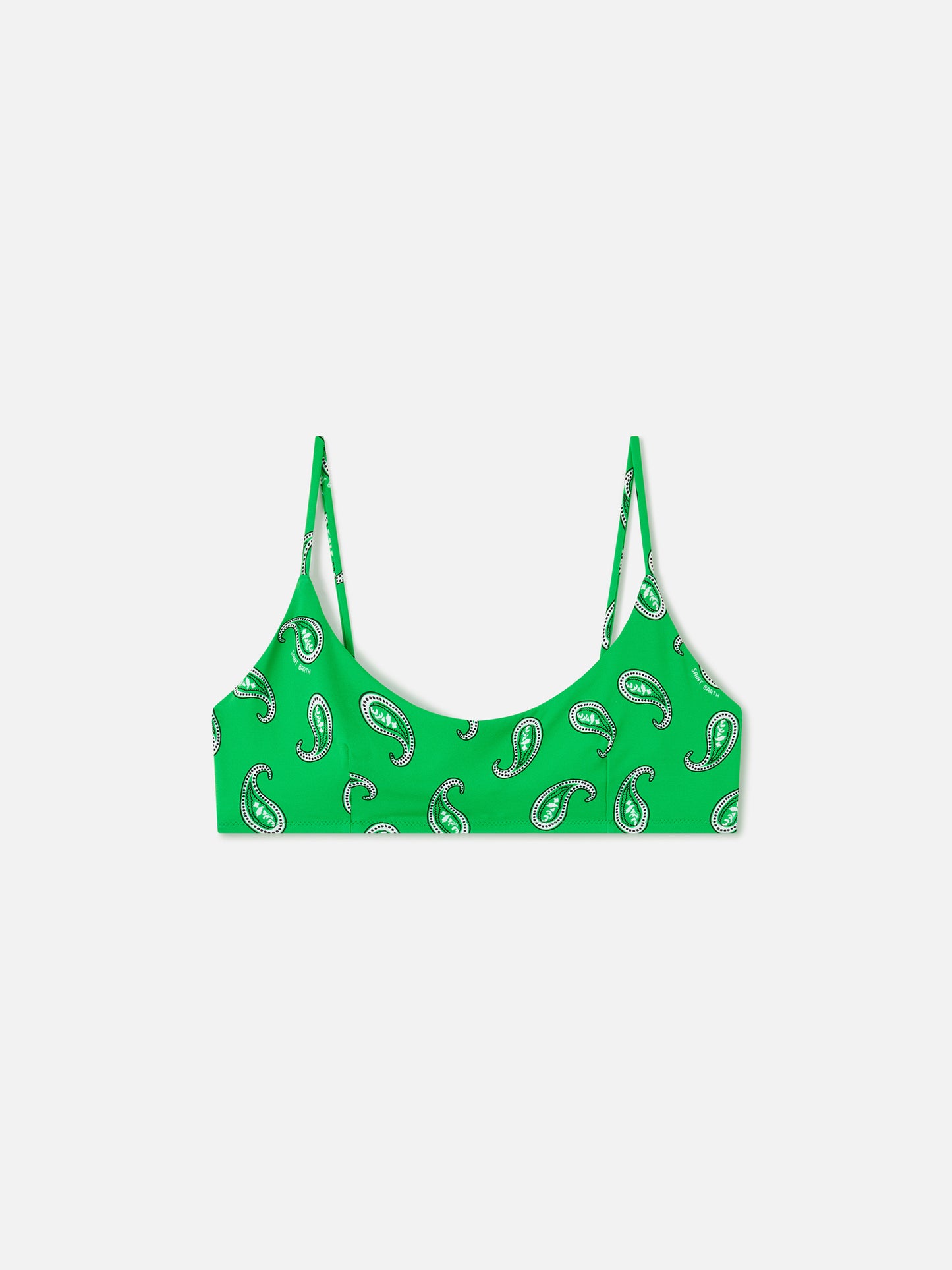 Haut de bikini brassière Green Judy à imprimé cachemire 