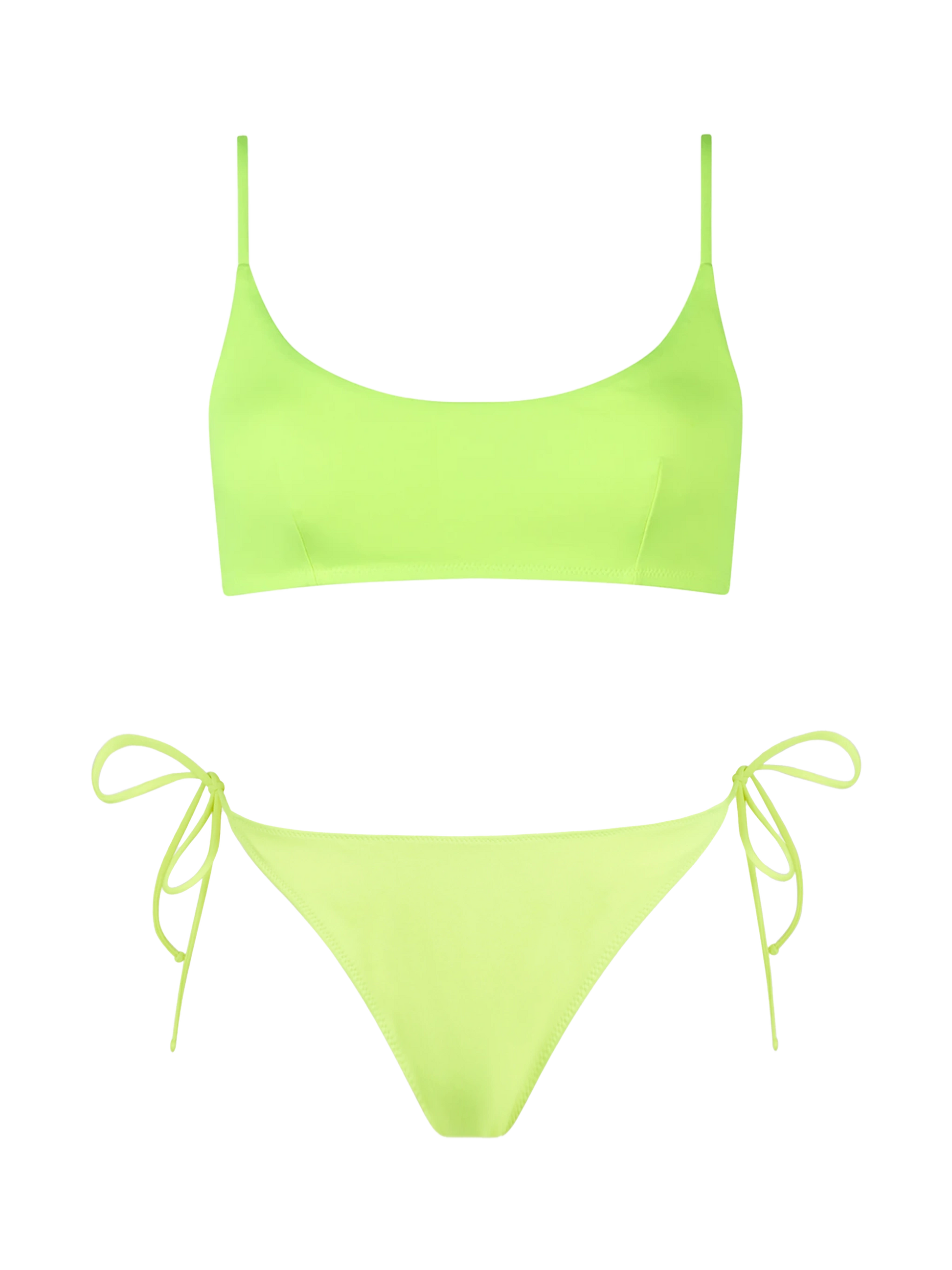 Woman fluo yellow bralette bikini Judy Virgo - MC2 Saint Barth