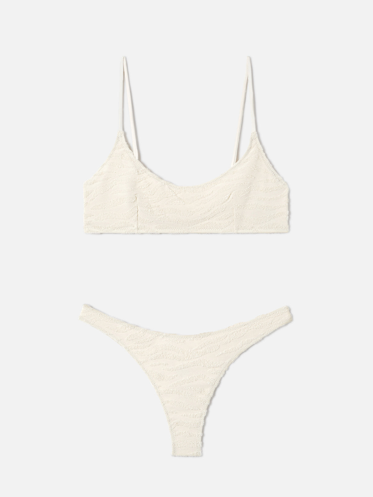 Judy Naomi zebra terry bralette bikini