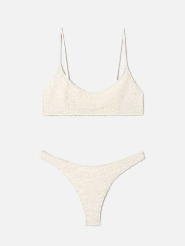 Judy Naomi zebra terry bralette bikini
