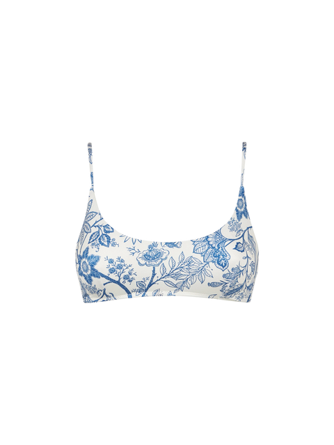 Woman bralette swimsuit with flower pattern - MC2 Saint Barth