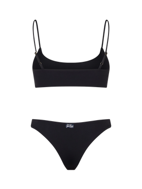 Woman black ribbed bralette bikini Judy Naomi - MC2 Saint Barth