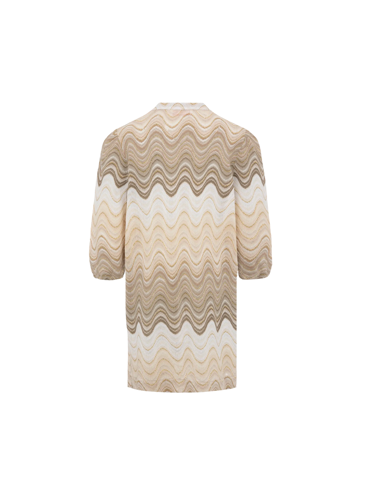 Jumeira Jr gold raschel knit short dress - MC2 Saint Barth