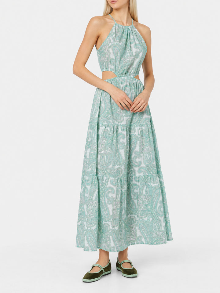 Langes Kleid Kaby mit Paisley-Print 