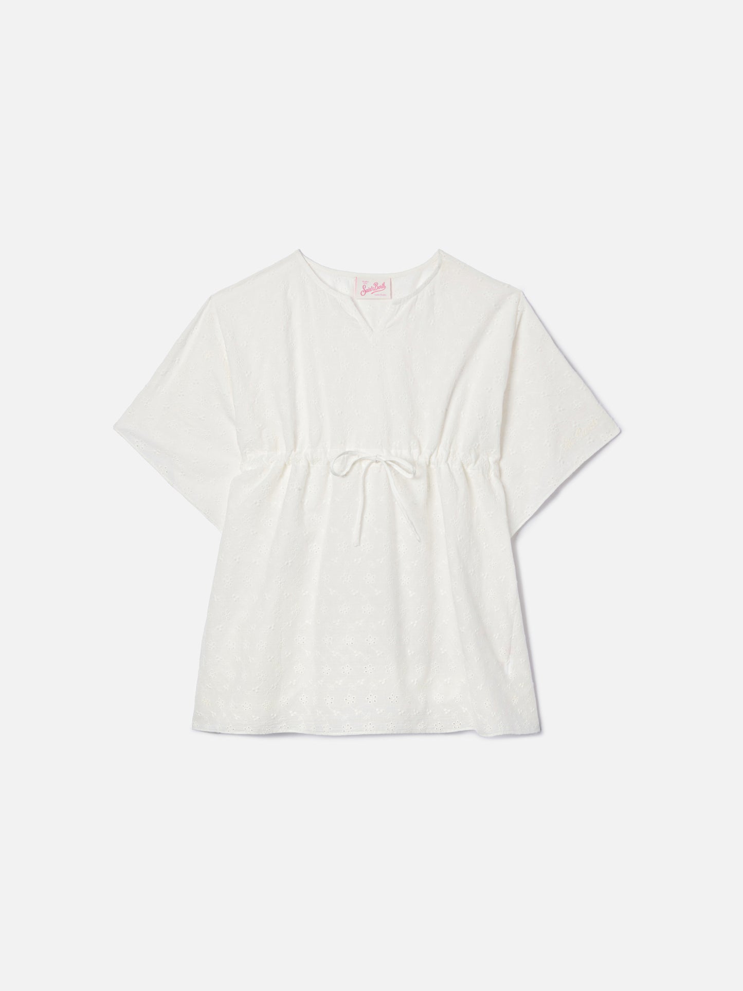 Caftano Kate in sangallo bianco