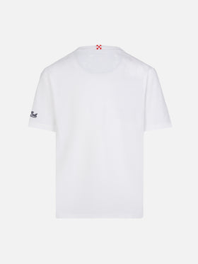Kea cotton t-shirt with Snoopy printed pocket | SNOOPY PEANUTS® SPECIAL EDTION - MC2 Saint Barth
