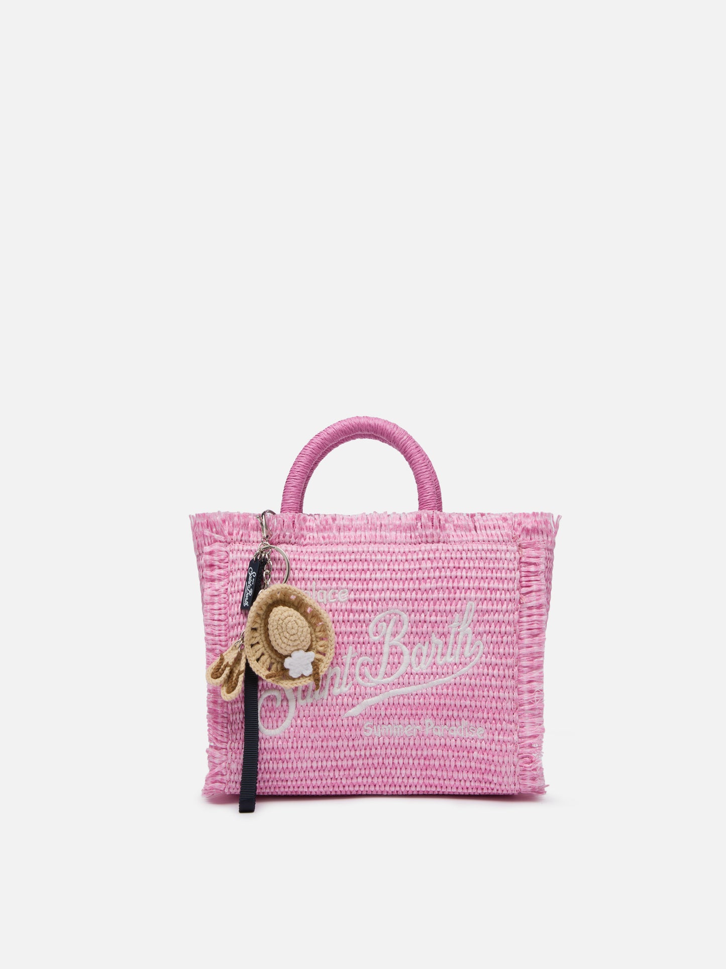 Keyring  with flip flops crochet charm