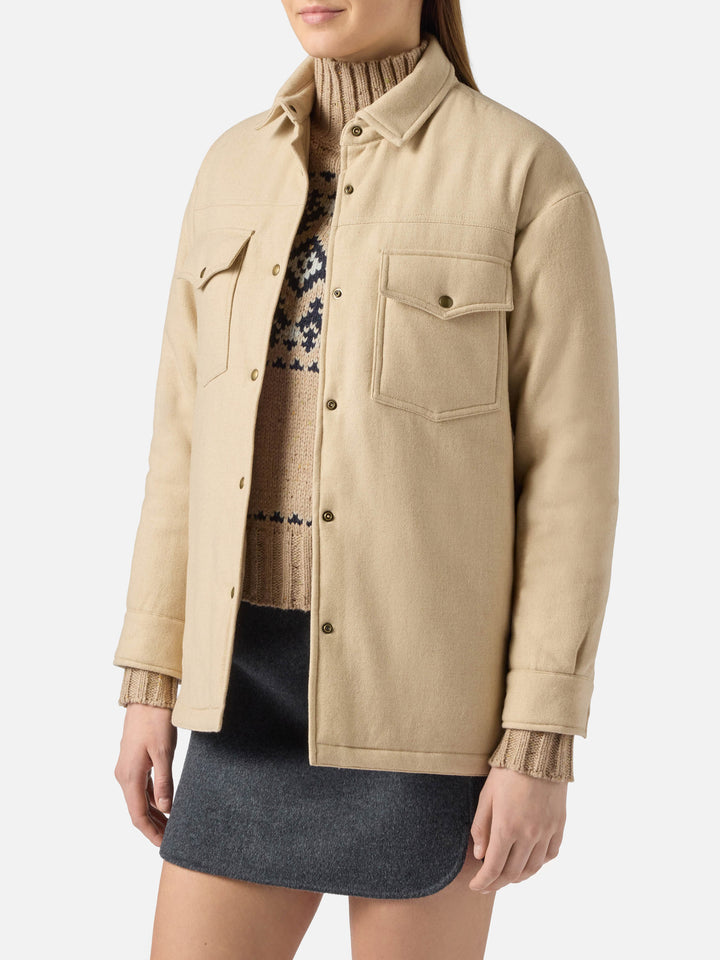 Giacca da donna in lana con stampa strass Saint Barth