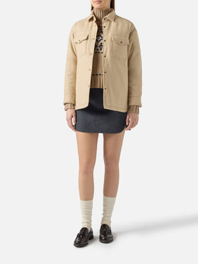 Giacca da donna in lana con stampa strass Saint Barth