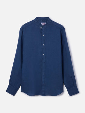 Man blue shirt